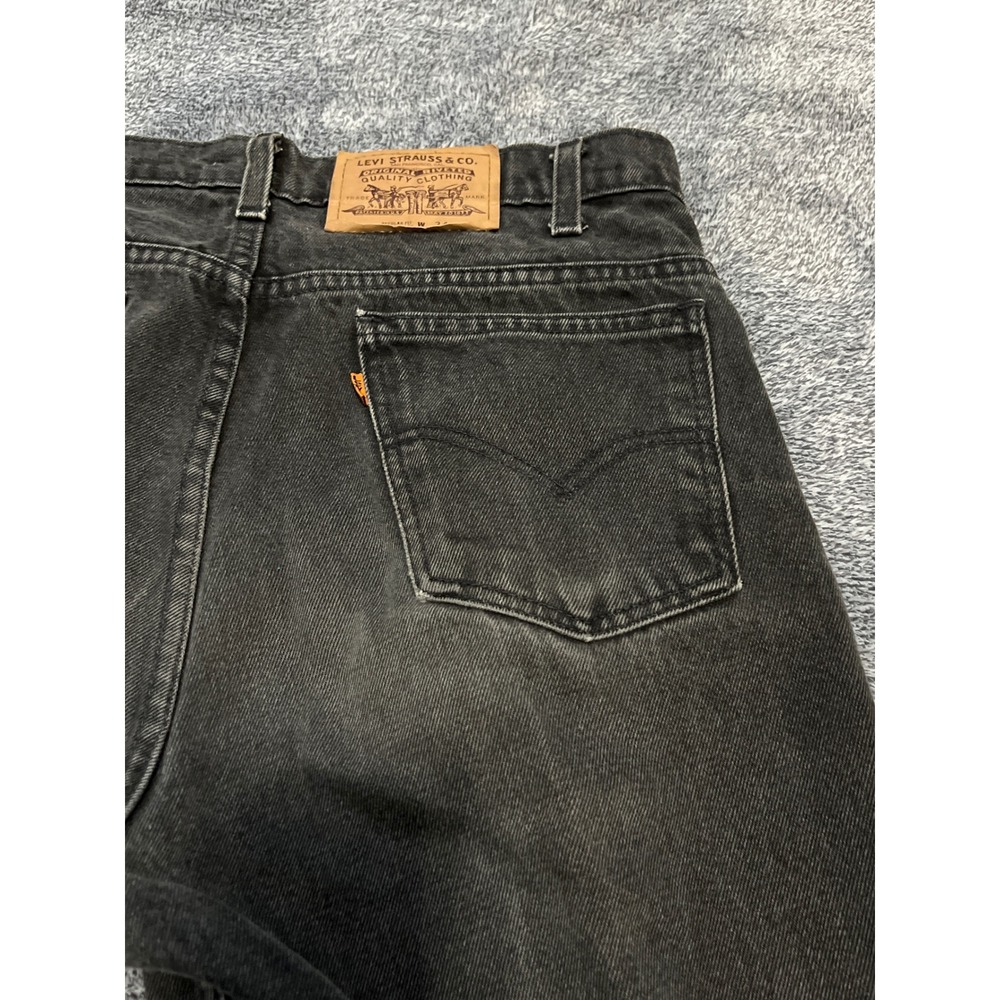 Levis Vintage505 RegularFit Straigh Leg Jeans Mens 34x32 Faded Black100% Cotton - Picture 11 of 15